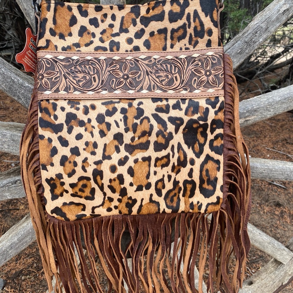 American Darling Brown Shoulder Bag with Fringe